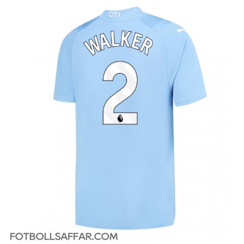 Manchester City Kyle Walker #2 Hemmatröja 2023-24 Kortärmad